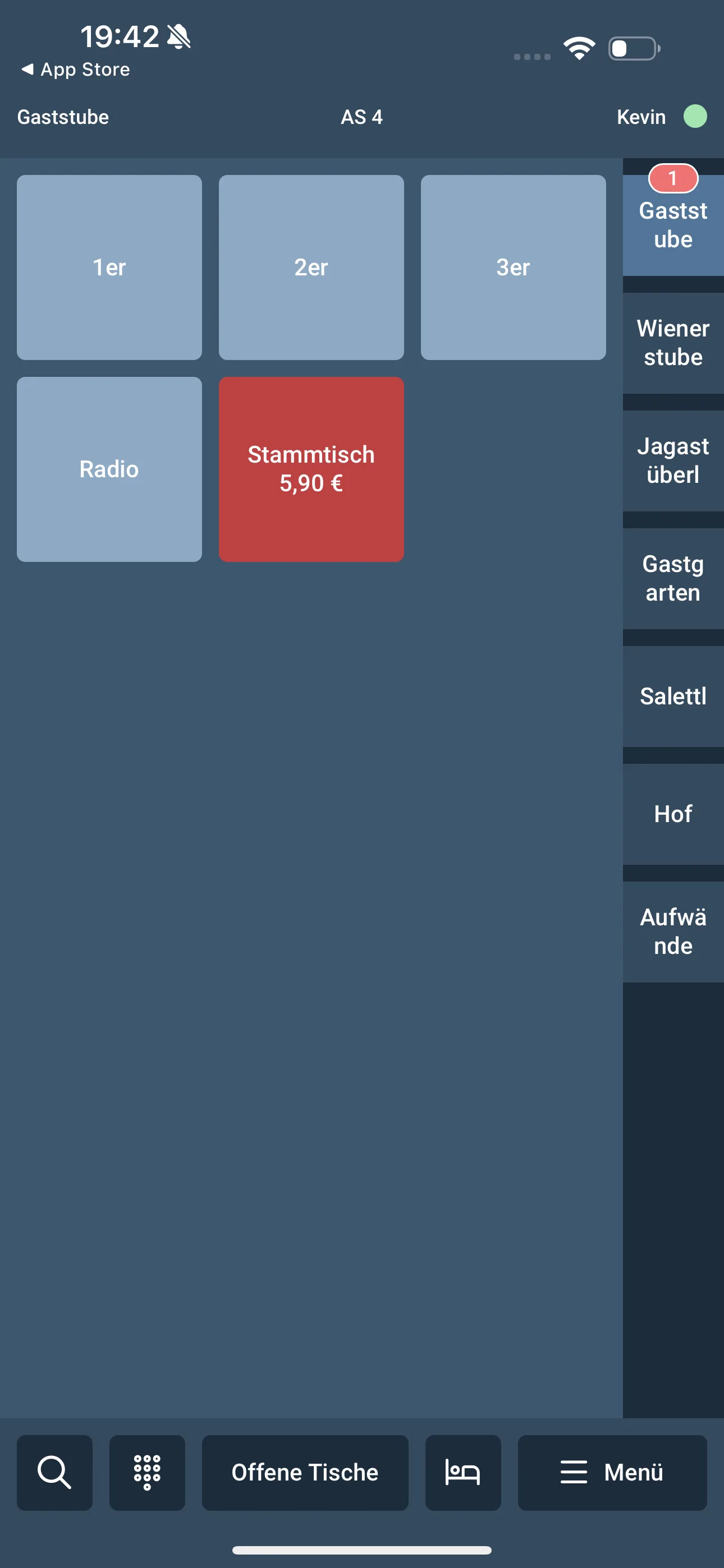 Abteilungsübersicht – Mobile